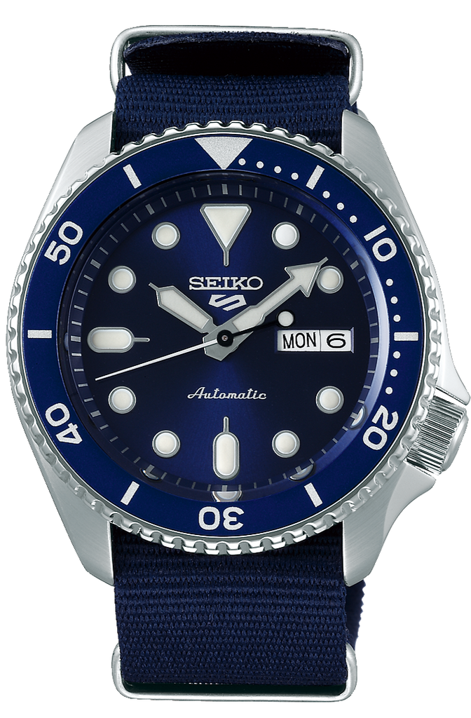 Seiko 5 Sports Automatic SKX Blue Dial Blue NATO Strap Watch For Men - SRPD51K2 - Image 24